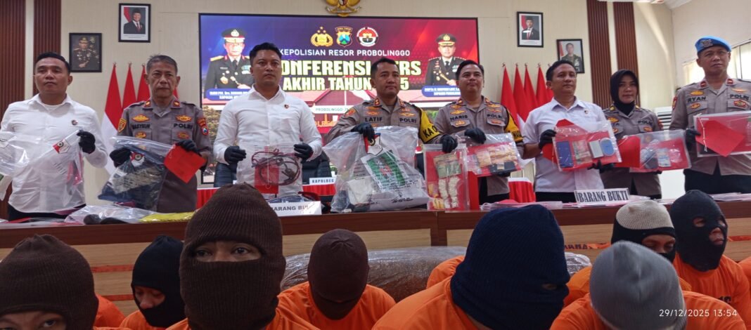 Rilis Akhir Tahun, Kapolres Probolinggo Sampaikan Capaian Kinerja Selama Tahun 2025