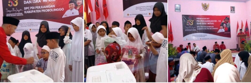 Spirit Mikraj Versi Bung Karno Menggema di Kantor DPC PDI Perjuangan Probolinggo